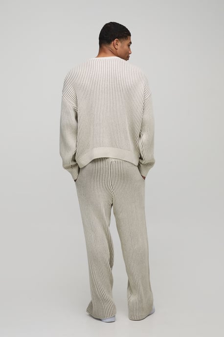 Relaxed Ribbed Knitted Jumper - Image 2