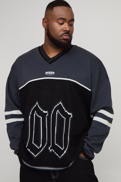 Plus Varsity Knitted Hockey Top - Image 3
