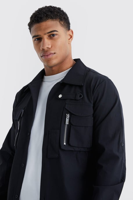 Regular Fit Technical 3d Pocket Utility Shirt - Image 3
