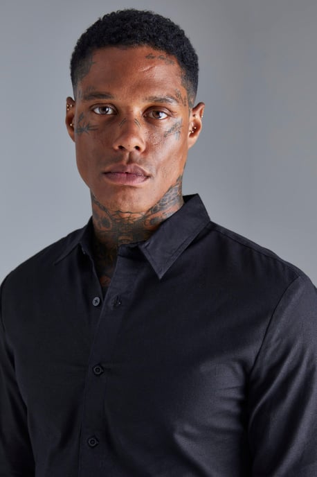 Long Sleeve Stretch Fit Shirt - Image 3