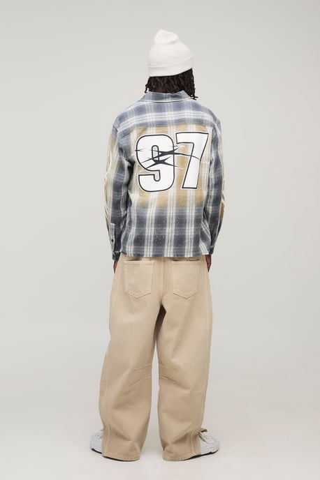 Oversized Boxy Check Embellished Shirt - Image 2
