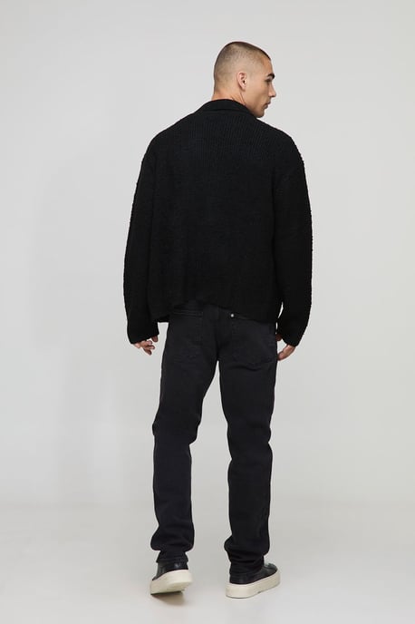 Boxy Fit Brushed Knitted Shirt - Image 2