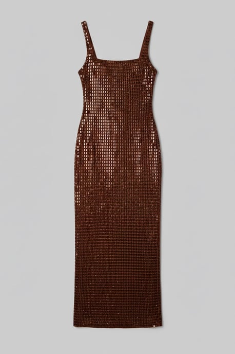 Premium Crystal Embellished Jersey Midi Dress - Image 4