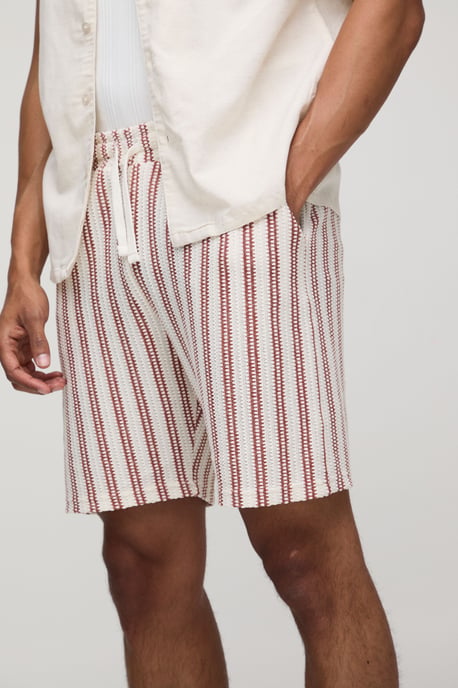 Elasticated Waist Relaxed Fit Crochet Shorts - Image 3