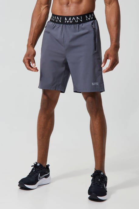 Man Active Gym 7inch Regular Fit 2 Pack Shorts - Image 1