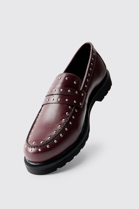PU Studded Chunky Loafer - Image 4