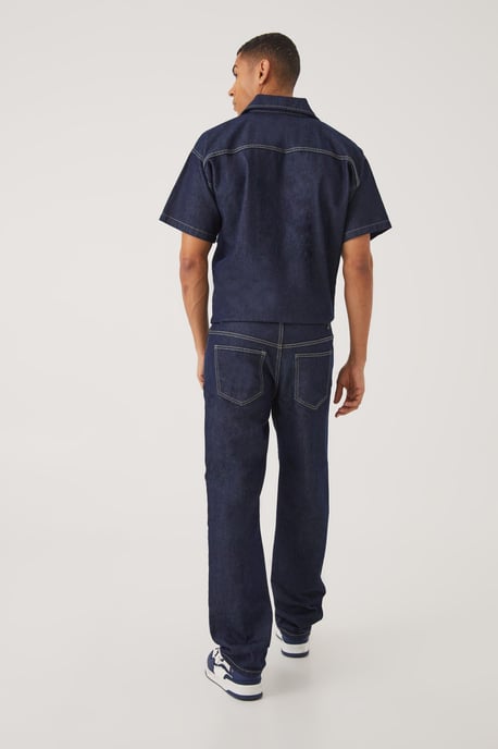 Relaxed Fit Denim Jumpsuit - Image 2