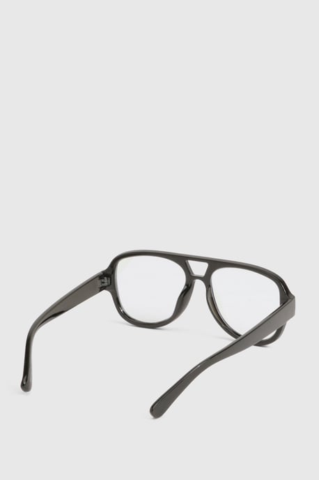 Oversized Retro Aviator Blue Light Glasses - Image 3