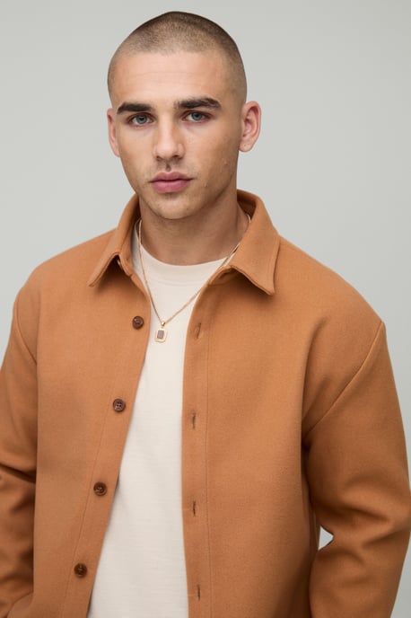 Regular Fit Brushed Overshirt - Image 3
