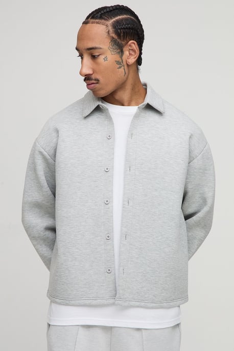 Scuba Oversized Long Sleeve Overshirt - Image 1