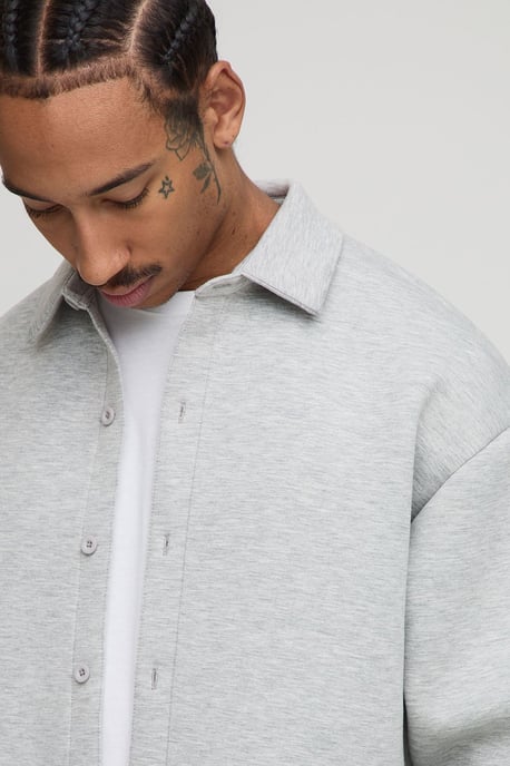 Scuba Oversized Long Sleeve Overshirt - Image 3