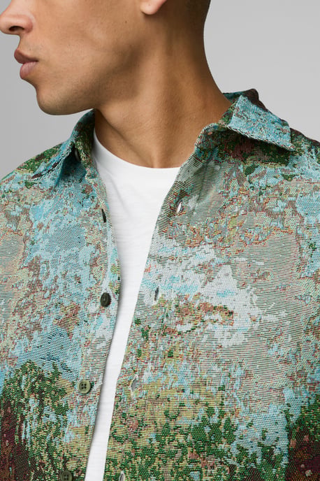 Regular Fit Tapestry Overshirt - Image 3