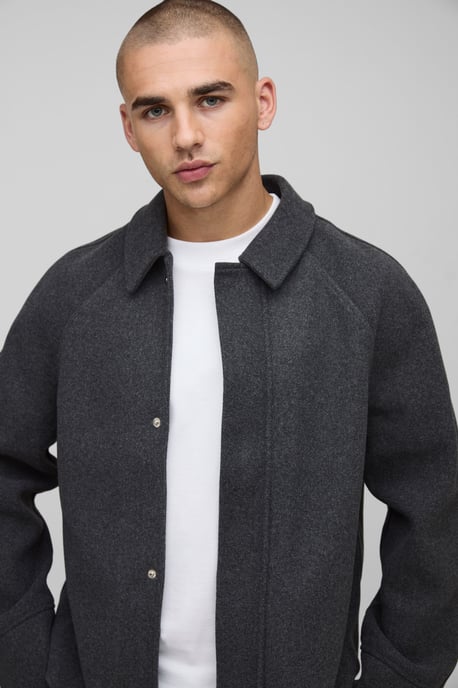 Oversized Raglan Sleeve Overshirt - Image 3