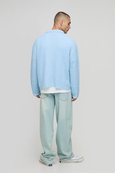 Boxy Fit Brushed Knitted Shirt - Image 2