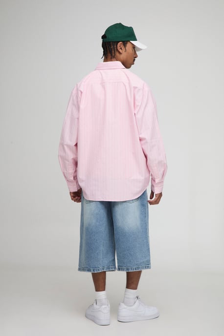 Oversized Stripe Long Sleeve Shirt - Image 2