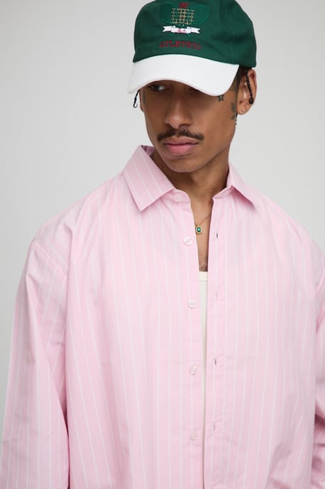 Oversized Stripe Long Sleeve Shirt - Image 3