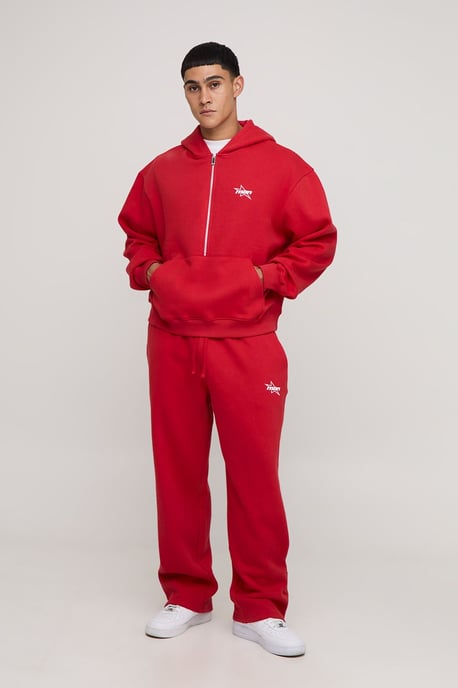 Oversized Boxy M Star Hoodie And Baggy Jogger Tracksuit - Image 1