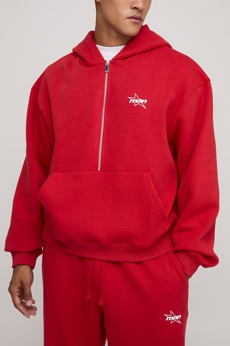 Oversized Boxy M Star Hoodie And Baggy Jogger Tracksuit - Image 3