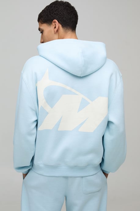 Oversized Boxy M Star Hoodie & Baggy Jogger Tracksuit - Image 3