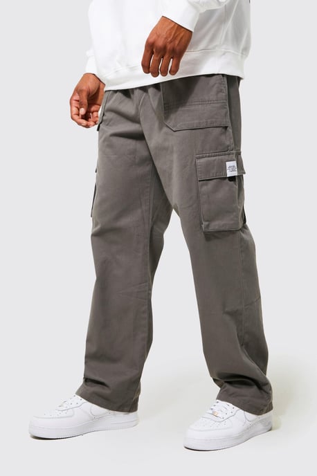 Elasticated Waist Relaxed Fit Buckle Cargo Trouser - Image 1