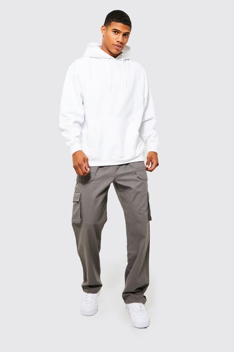 Elasticated Waist Relaxed Fit Buckle Cargo Trouser - Image 3