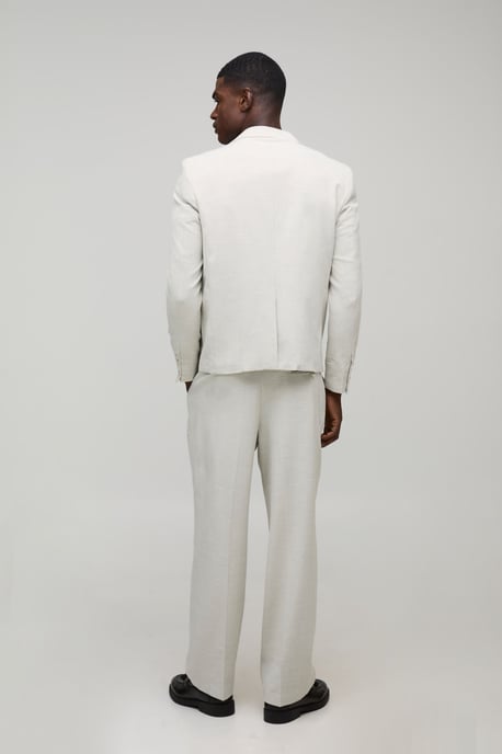 Relaxed Fit Herringbone Suit Trouser - Image 2