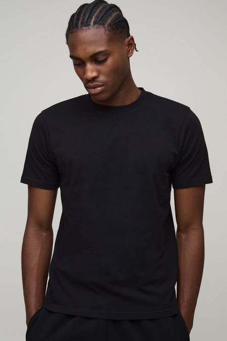 Basic Slim Fit Crew Neck T-shirt - Image 1