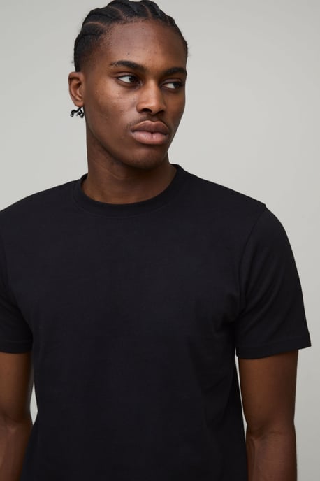 Basic Slim Fit Crew Neck T-shirt - Image 3