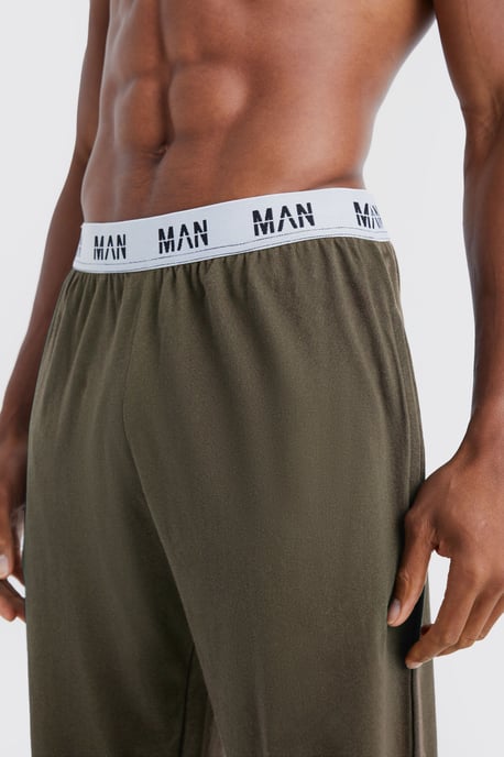 2 Pack Man Lounge Cuffed Jogger in Grey & Black - Image 3