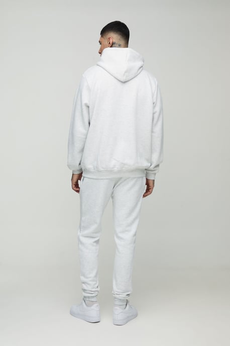 Tall Slim Leg Fit Joggers In Grey Marl - Image 2