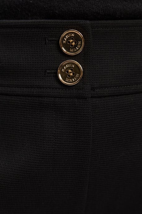 Textured Compact Stretch Tailored Straight Leg Trouser - Image 3