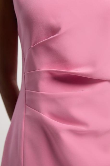 Soft Tailored One Shoulder Pencil Midi Dress - Image 3