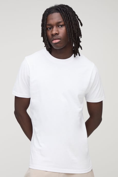 Basic Slim Fit Crew Neck T-Shirt - Image 1