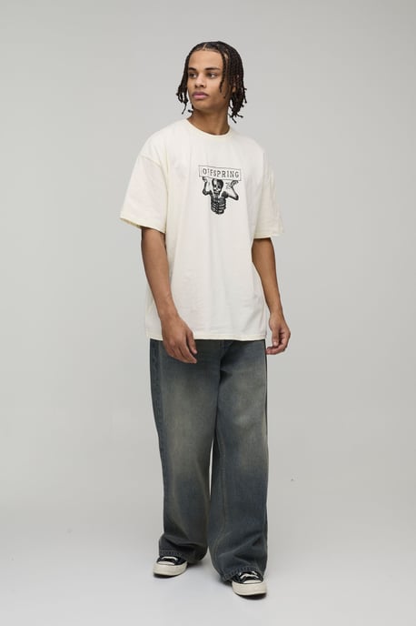 Oversized The Offspring License Printed T-Shirt - Image 4