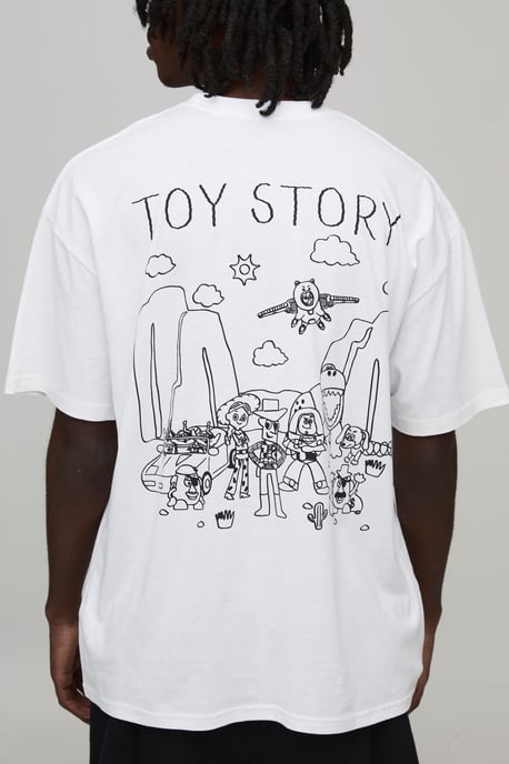 Oversized Disney Toy Story License Printed T-Shirt - Image 1