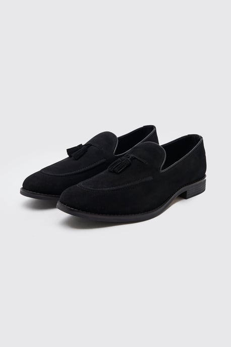 Faux Suede Tassel Loafer - Image 1