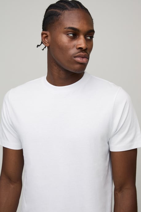 Basic Slim Fit Crew Neck T-Shirt - Image 3