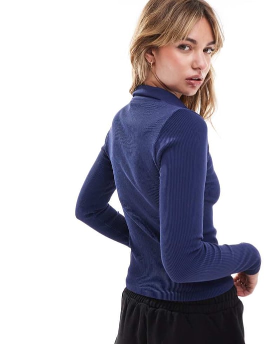 ASOS DESIGN sömlös skulpterande långärmad rugbytröja - Image 3