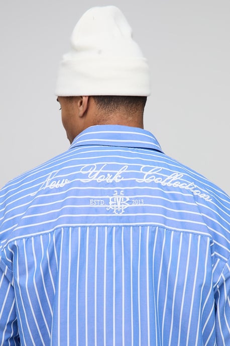 Oversized New York Embroidered Shirt - Image 3