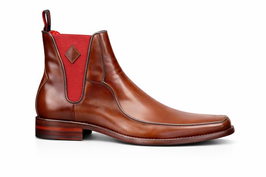 Melly 'Scotts' Piped Apron Chelsea boot - Image 1