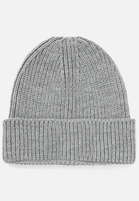 The North Face Unisex Logo Box Beanie Hat in Grey - Image 2