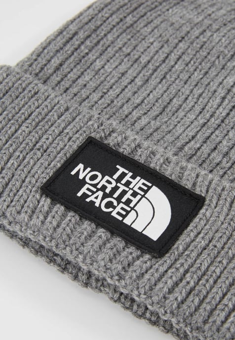 The North Face Unisex Logo Box Beanie Hat in Grey - Image 3