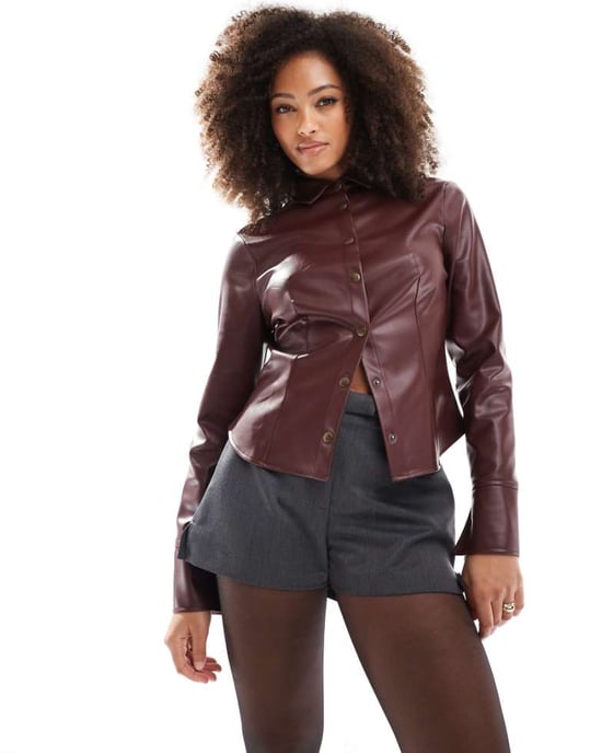 ASOS DESIGN tailored micro short in grey marl - Image 1