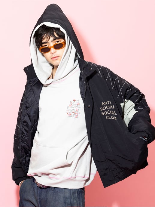 ASSC Studded Starter Jacket with Quilted Shoulders in Black - Image 5