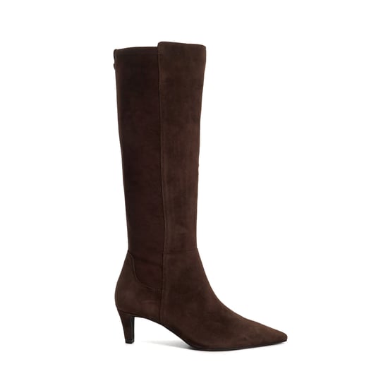 Dune Ladies Sultry - Leather Knee High Kitten Heel Boots - Image 2