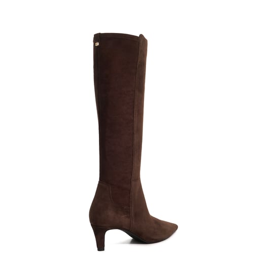 Dune Ladies Sultry - Leather Knee High Kitten Heel Boots - Image 4