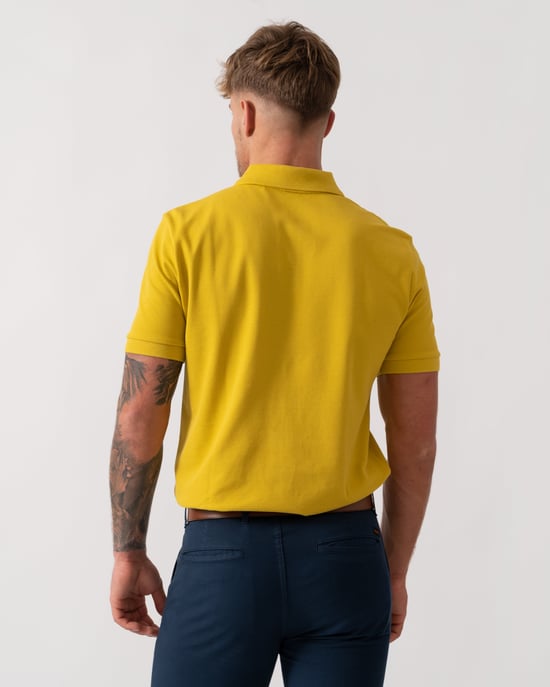 Passenger Slim-Fit Polo Shirt in Orange - Image 2