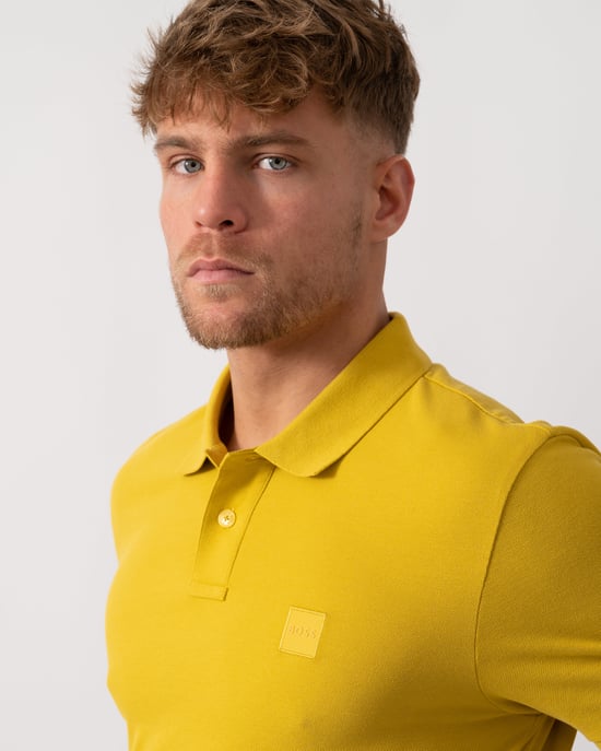 Passenger Slim-Fit Polo Shirt in Orange - Image 4