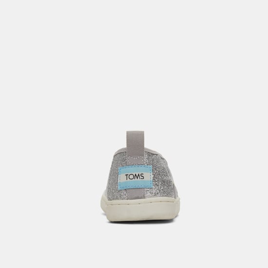 Girl's Toms Juniors Alpargata Classic Espadrilles in Silver - Image 5