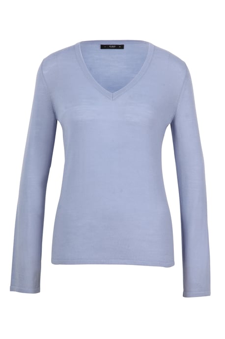 Solid Pullover, V-Neck - Image 1